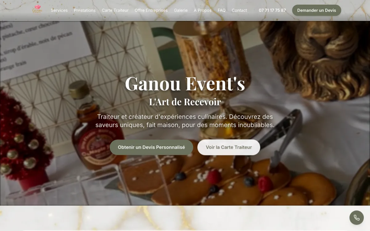 Capture du site Ganou Events